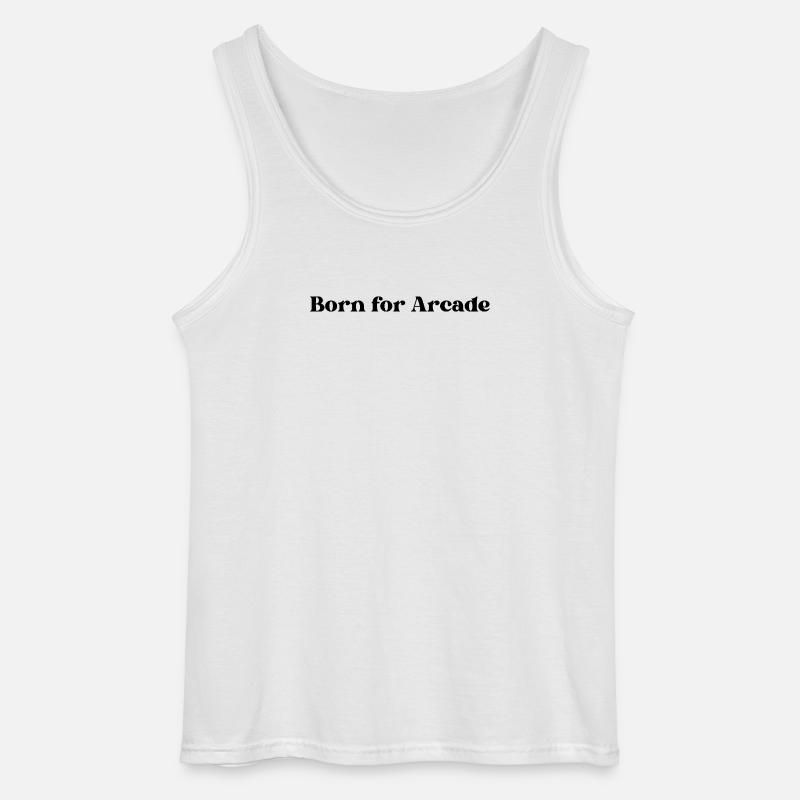 Born for Arcade - Gildan Männer Tank Top - Weiß