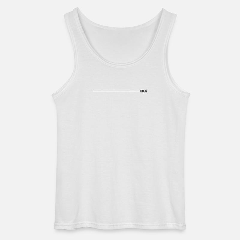 2026 stroke - Gildan Men’s Tank Top - white