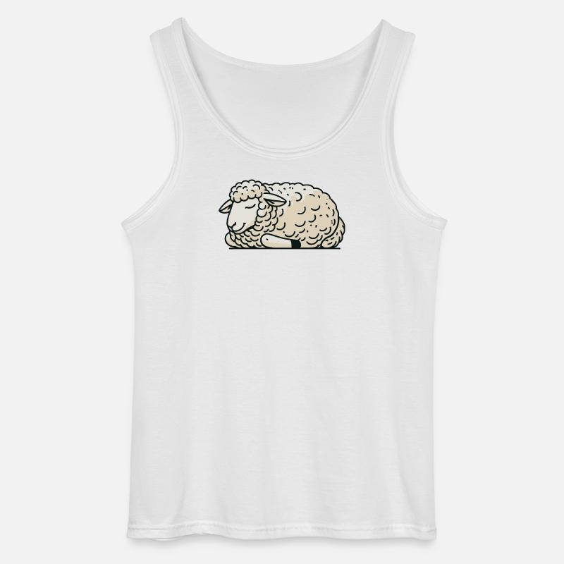 Schaf - Gildan Männer Tank Top - Weiß
