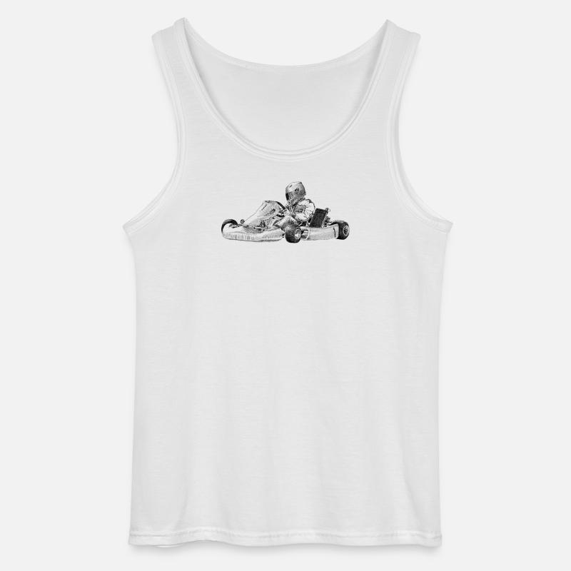 Karting  - Gildan Männer Tank Top - Weiß