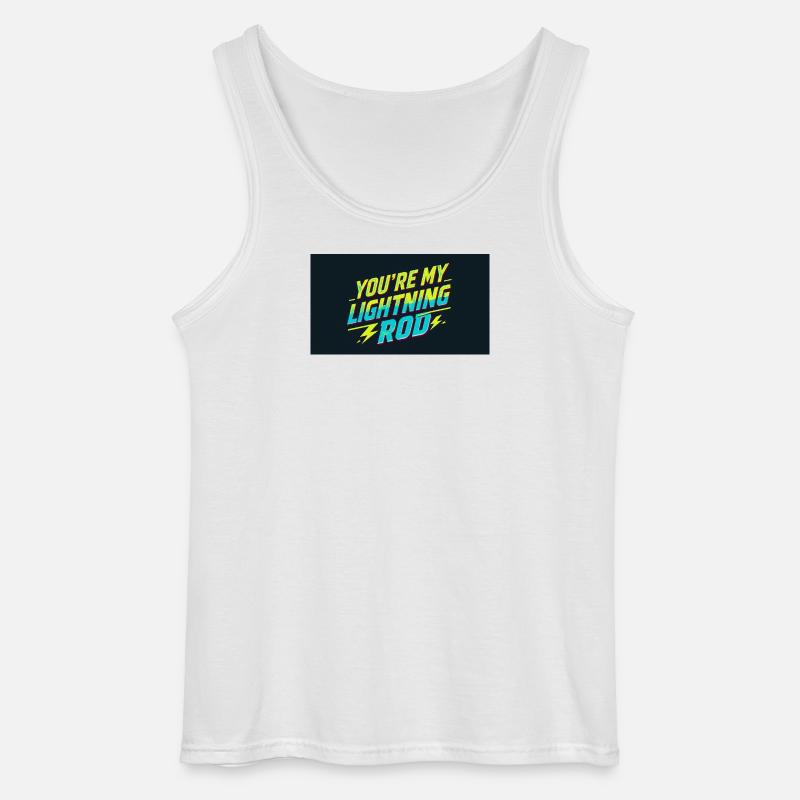 Du bist mein Blitzableiter - Gildan Männer Tank Top - Weiß