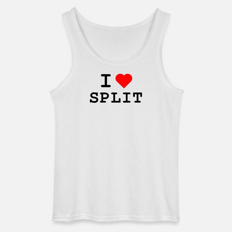 I love Split - Ich liebe Split - Gildan Männer Tank Top - Weiß