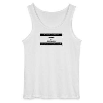 Jugendfrei - Gildan Männer Tank Top - Weiß - Vorne - AI Model Male 185 dark (185cm)