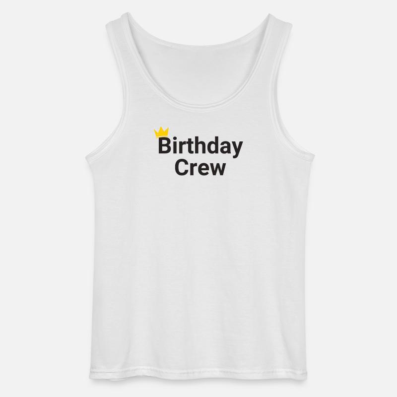 Birthday Crew - Gildan Men’s Tank Top - white