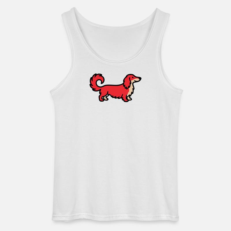 Irischer Setter Retriever Rot - Gildan Männer Tank Top - Weiß