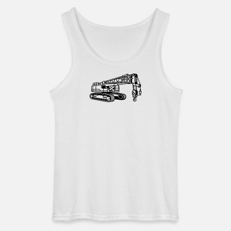 Crane Machine - Gildan Men’s Tank Top - white