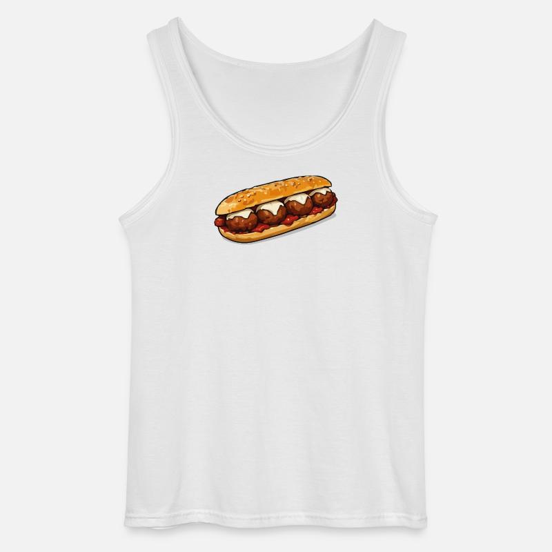 baguette-grill - Gildan Männer Tank Top - Weiß