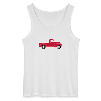 Pick-up Truck - Gildan Männer Tank Top - Weiß - Vorne - AI Model Male 185 dark (185cm)