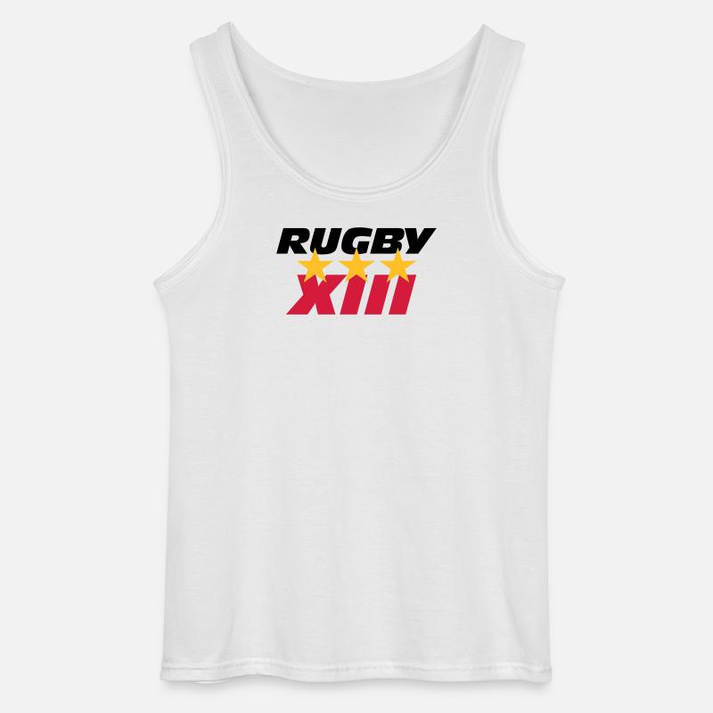 Rugby XIII - Gildan Men’s Tank Top - white