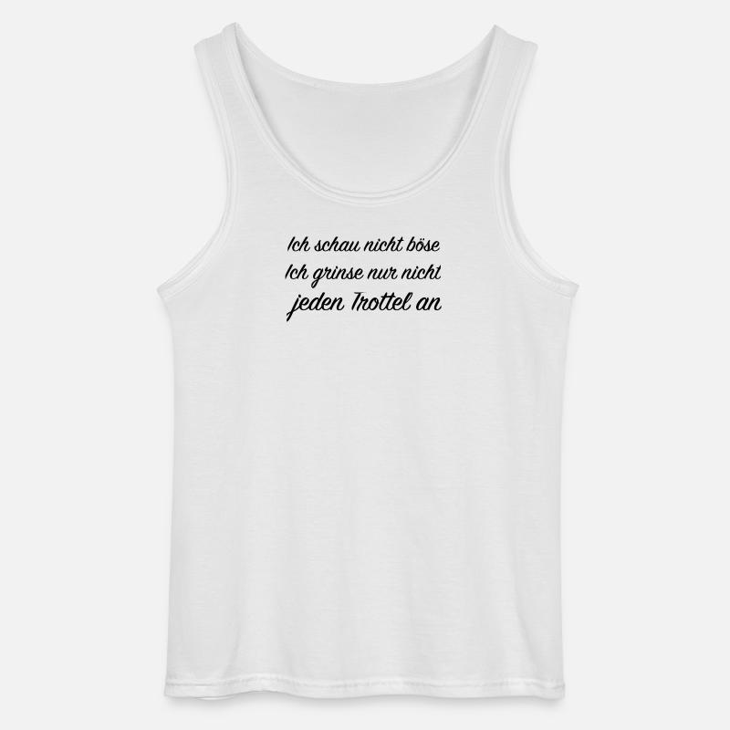 frecher spruch - Gildan Männer Tank Top - Weiß