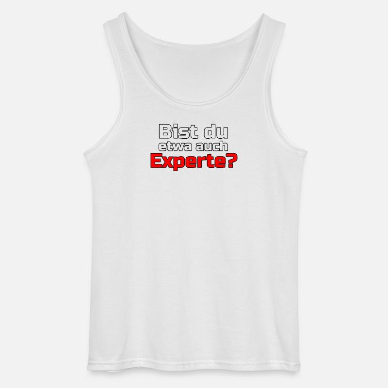 Experte Profi Arbeit Virus Sprüche - Gildan Männer Tank Top - Weiß