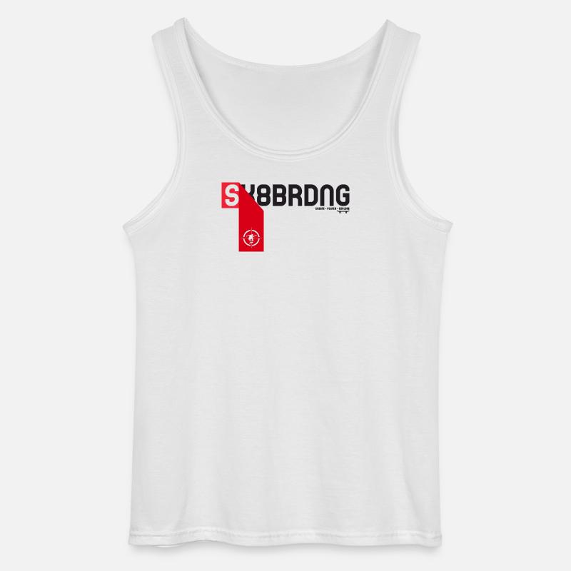 Skateboarding - Gildan Men’s Tank Top - white