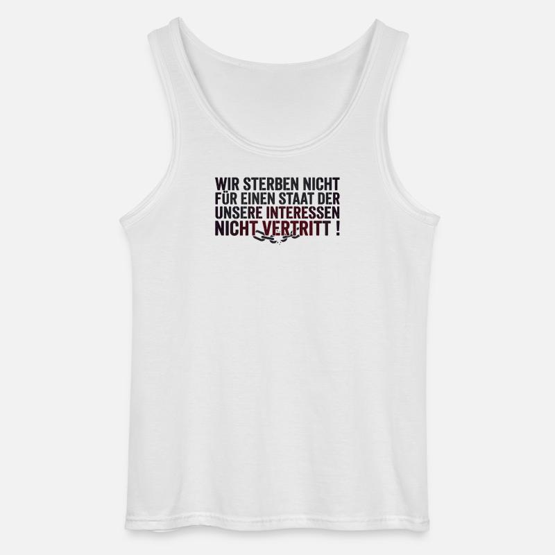 Protest Statement - Gildan Men’s Tank Top - white