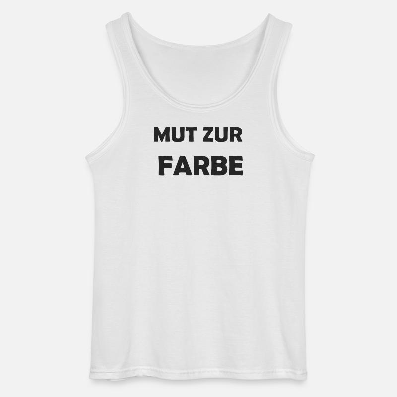 Mut zur Farbe – Farbexplosion - Gildan Männer Tank Top - Weiß