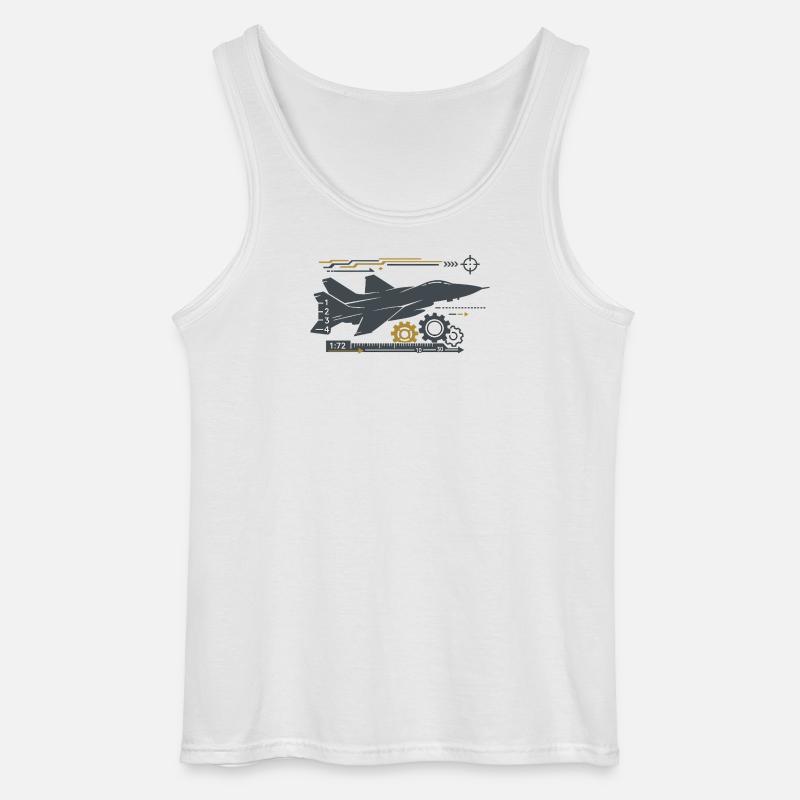 Jetgear Technikumflug Muster - Gildan Männer Tank Top - Weiß