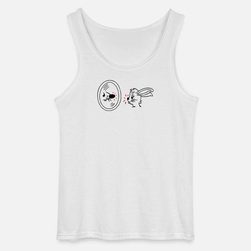 reflection - Gildan Men’s Tank Top - white