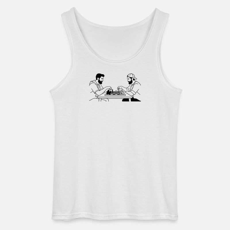 Schach - Gildan Männer Tank Top - Weiß