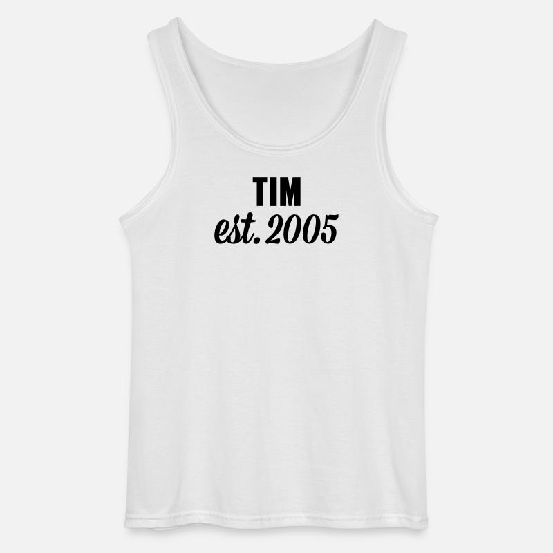 Tim est 2005 - Gildan Männer Tank Top - Weiß
