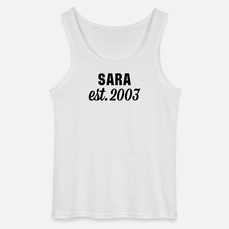 Sara est 2003 - Gildan Männer Tank Top - Weiß