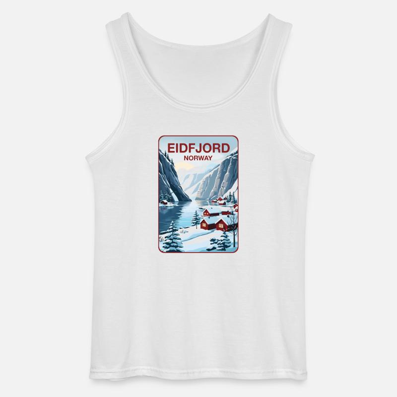 Eidfjord - Gildan Männer Tank Top - Weiß