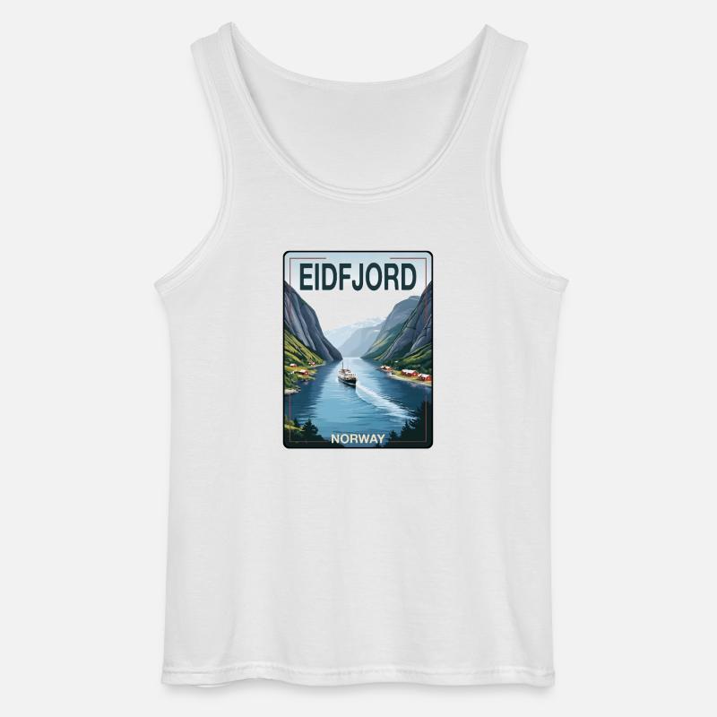 Eidfjord - Gildan Männer Tank Top - Weiß