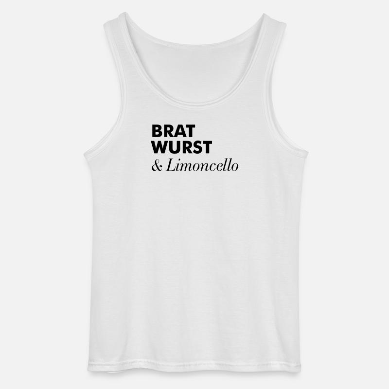 Bratwurst Limoncello Ausflug Sommer - Gildan Männer Tank Top - Weiß