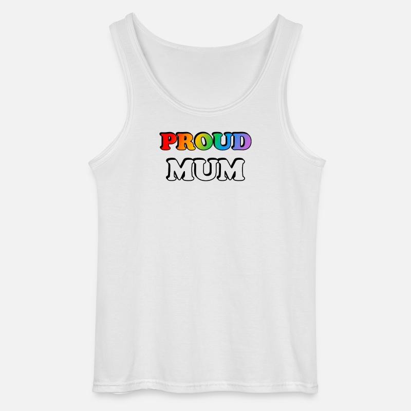 Regenbogen Stolze Mutter LGBTQ Stolz - Gildan Männer Tank Top - Weiß