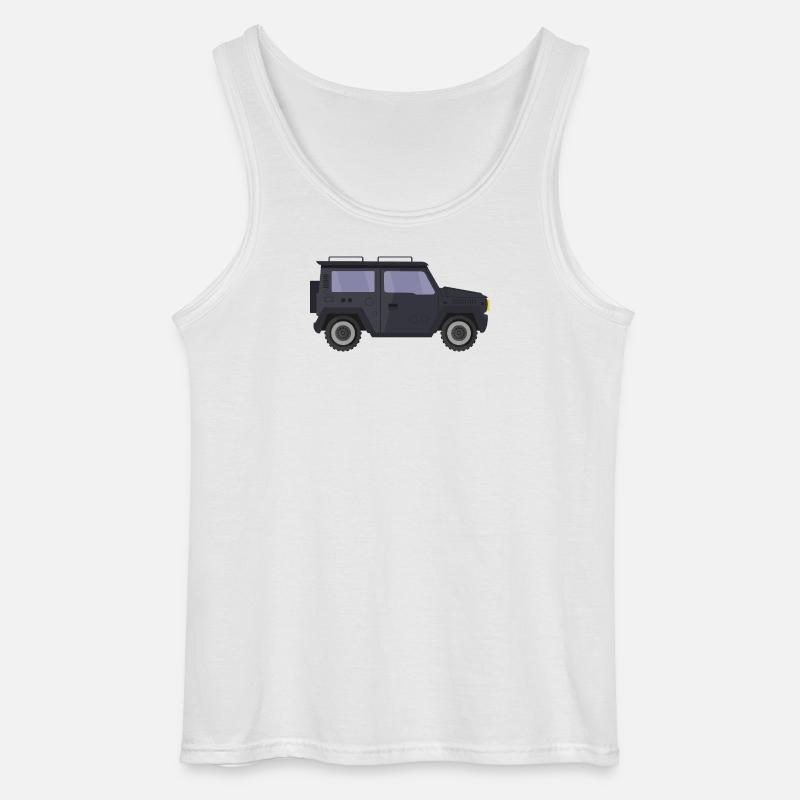 Jeep - Gildan Men’s Tank Top - white