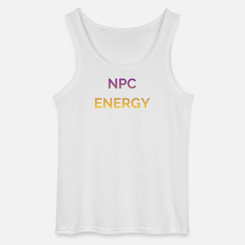 NPC Energie Gradient Logo - Gildan Männer Tank Top - Weiß