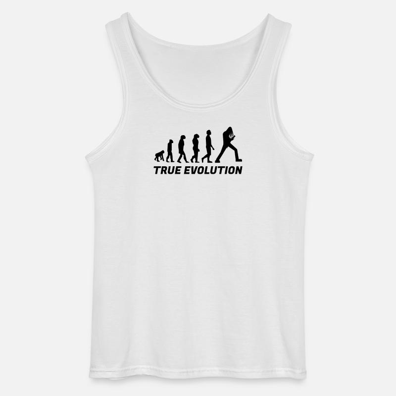True evolution - Gildan Men’s Tank Top - white