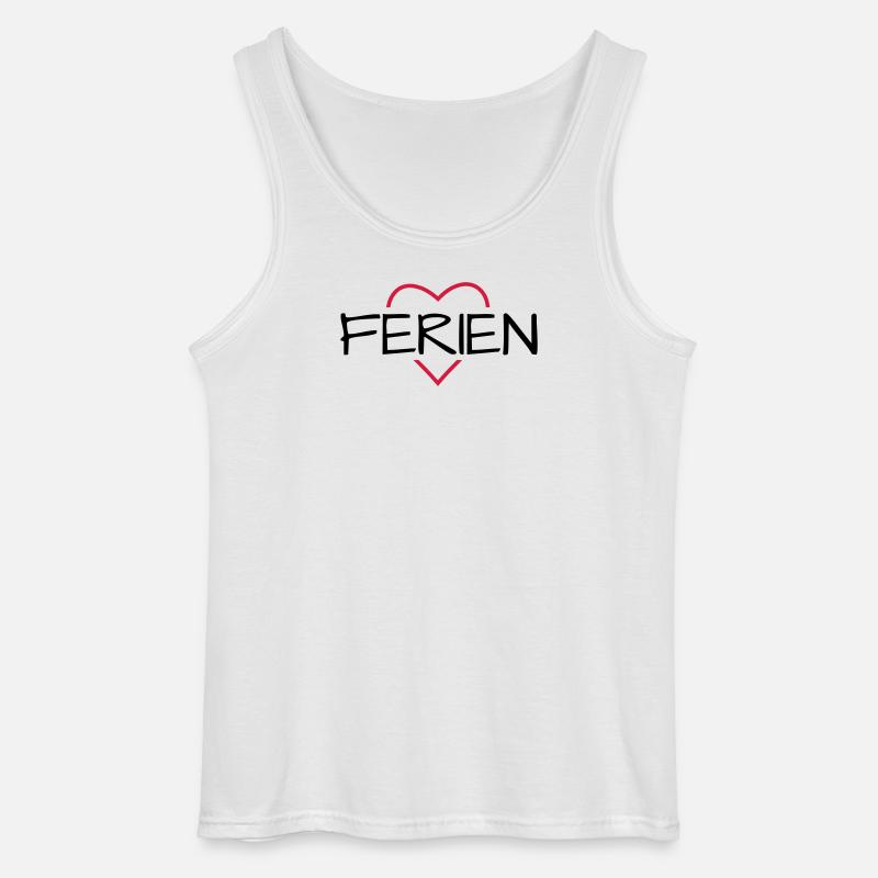 Ferien - Gildan Männer Tank Top - Weiß