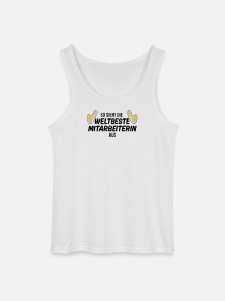 die weltbeste mitarbeiterin - Gildan Männer Tank Top - Weiß