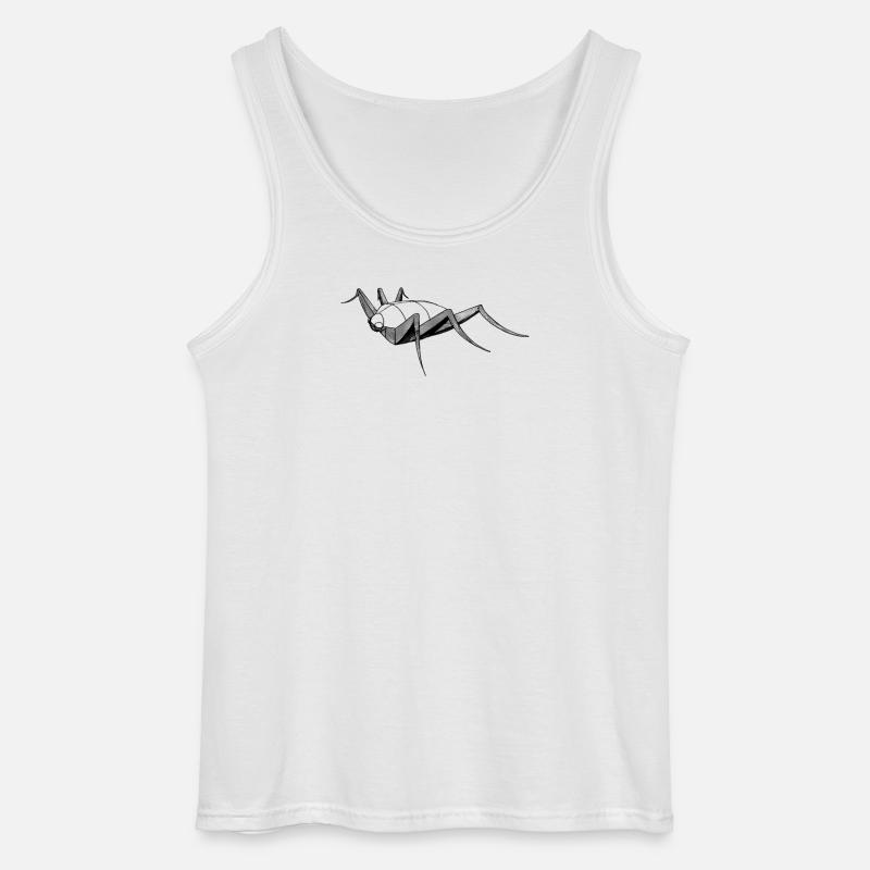 Insect bug bug drawing sketch construction - Gildan Men’s Tank Top - white