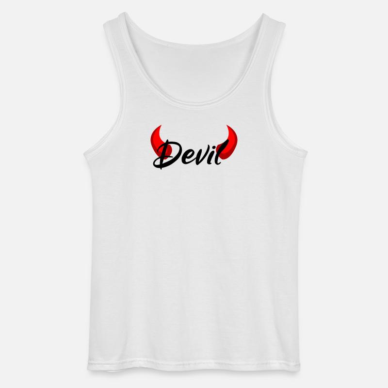 Ich bin ein Teufel - Devil - Gildan Männer Tank Top - Weiß