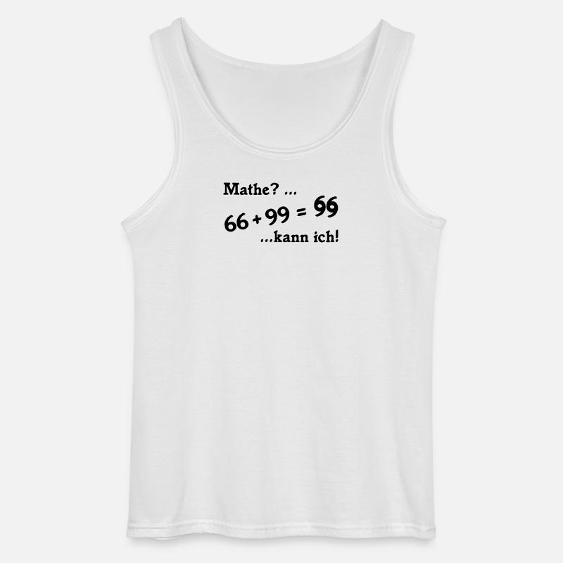 66plus99 v2 schwarz - Gildan Männer Tank Top - Weiß