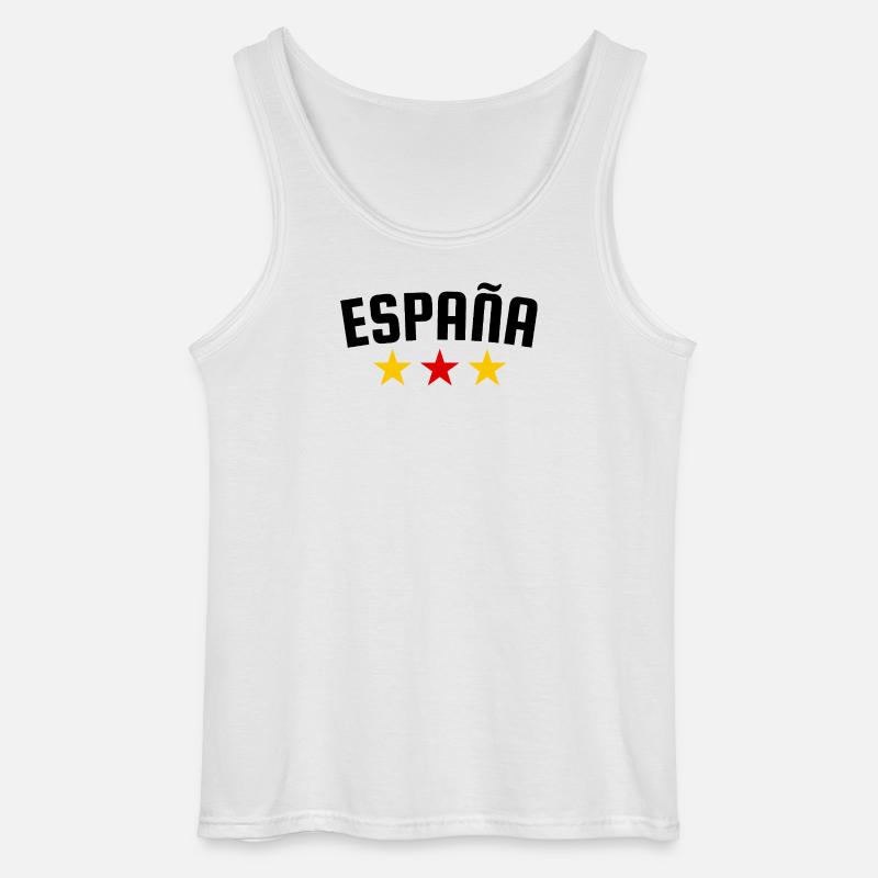 Spanien 3 Sterne Design - Gildan Männer Tank Top - Weiß
