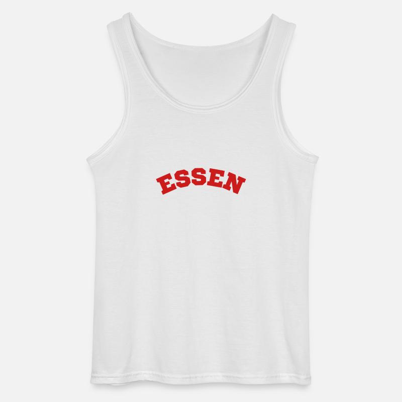 Essen - Gildan Männer Tank Top - Weiß