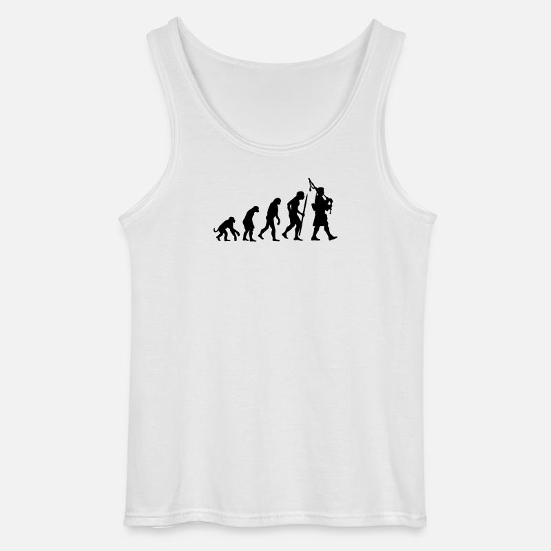 Evolution Pipebag - Gildan Men’s Tank Top - white