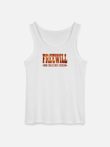 FreeWill - Gildan Men’s Tank Top - white