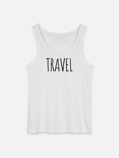 Travel - Gildan Men’s Tank Top - white