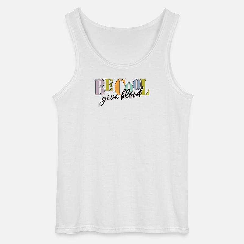 Be cool, give Blood! - Gildan Männer Tank Top - Weiß