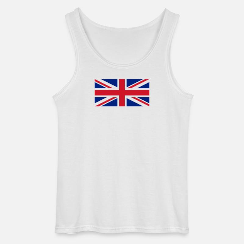 Union Jack - Gildan Men’s Tank Top - white