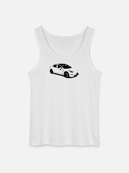 Elbil Tesla Model 3 elbil - Gildan tanktop til mænd - hvid