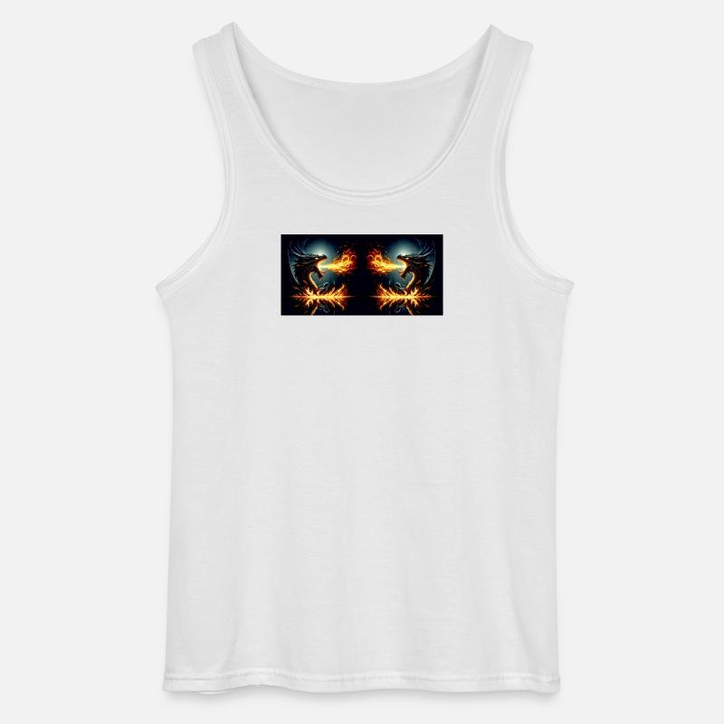 Flamenkampf - Gildan Männer Tank Top - Weiß