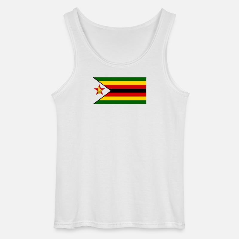 Zimbabwe - Gildan Männer Tank Top - Weiß