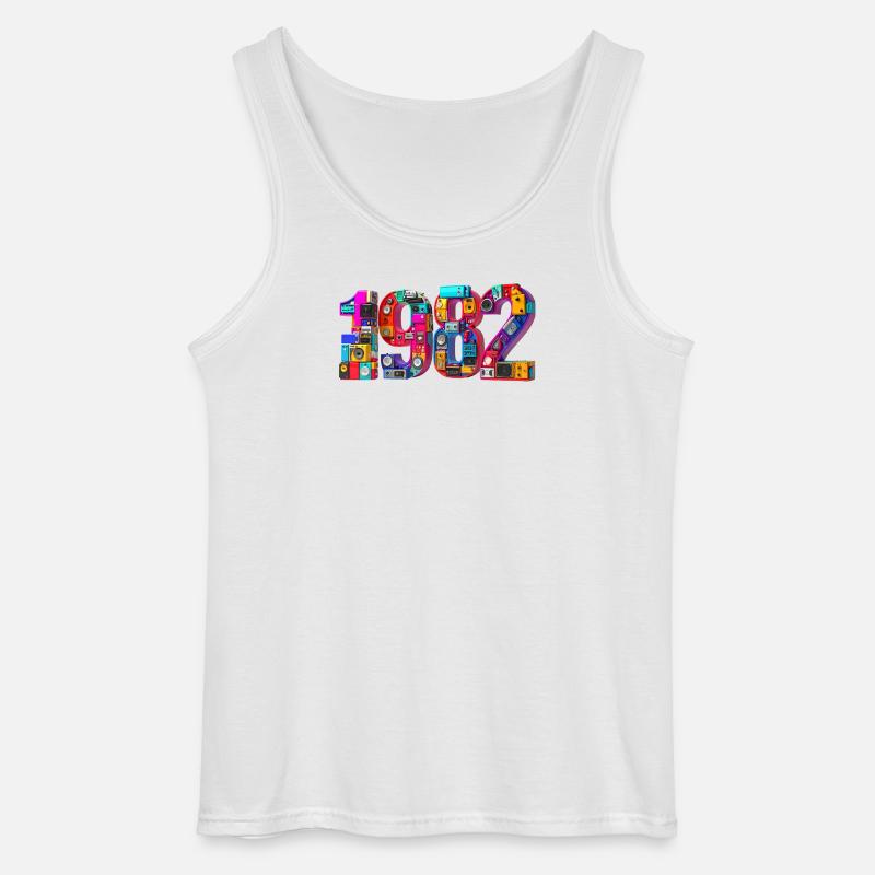 1982 – Geburt, Abitur, Einschulung, Heirat, Ehe - Gildan Männer Tank Top - Weiß