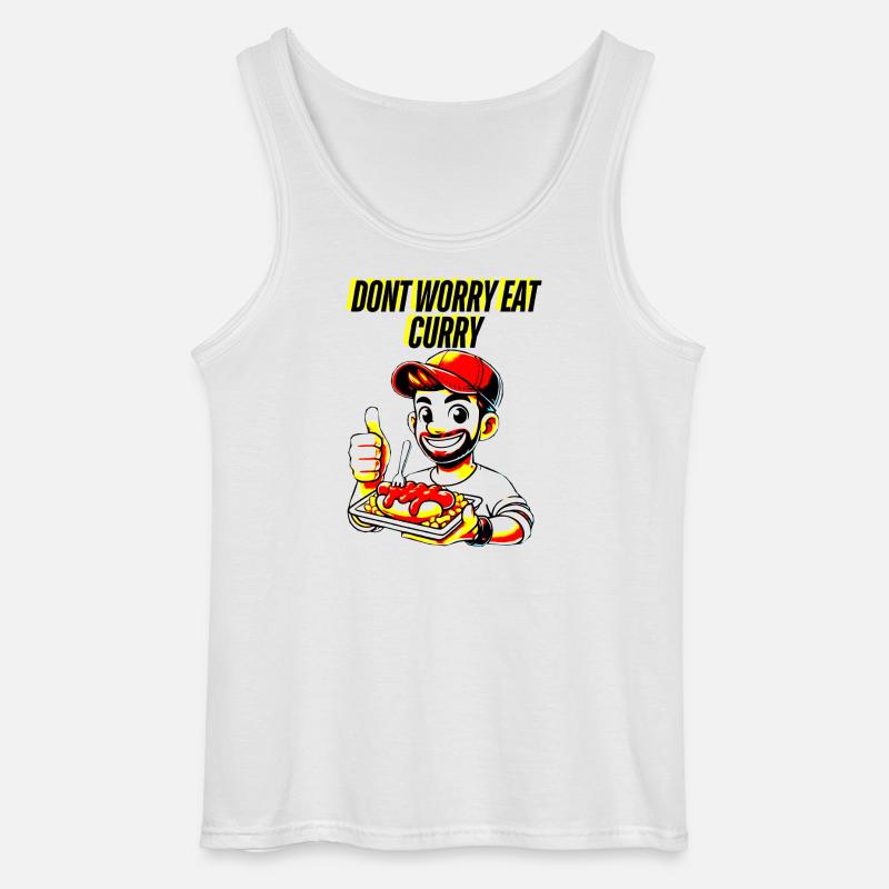 Curry Liebe und alles wird gut - Gildan Männer Tank Top - Weiß