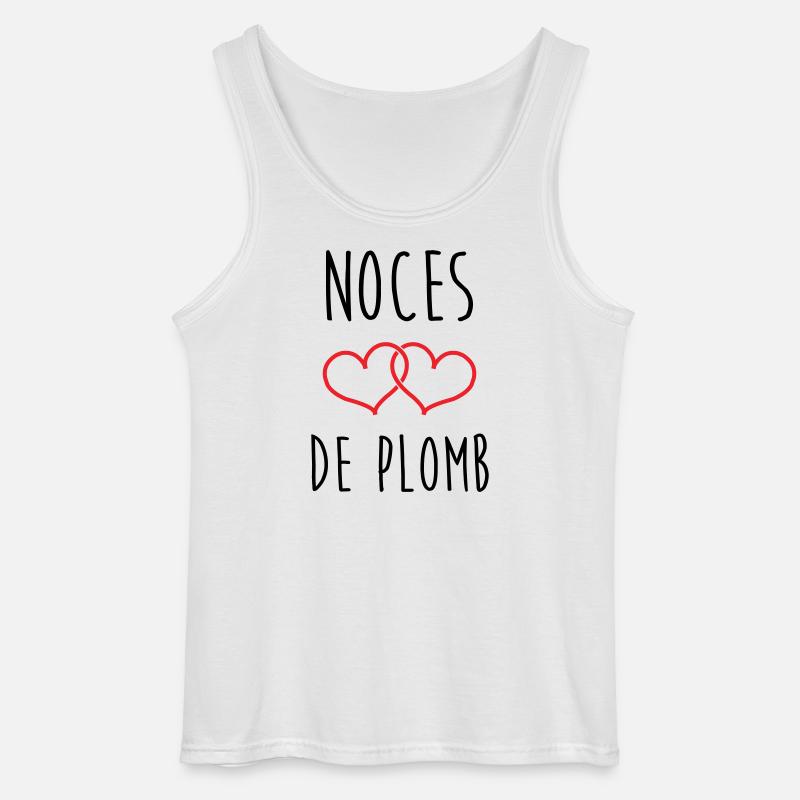 Lead Wedding 14 Jahre Ehe - Gildan Männer Tank Top - Weiß