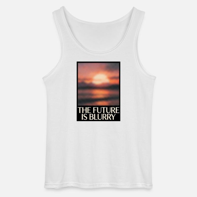 Future Is Blurry - Gildan Männer Tank Top - Weiß