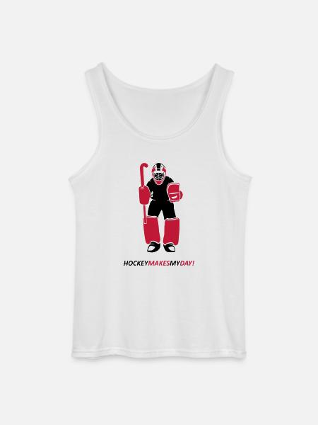 Field hockey goalkeeper - Gildan Men’s Tank Top - white
